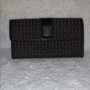 Giani Bernini Brown and Black Logo Wallet